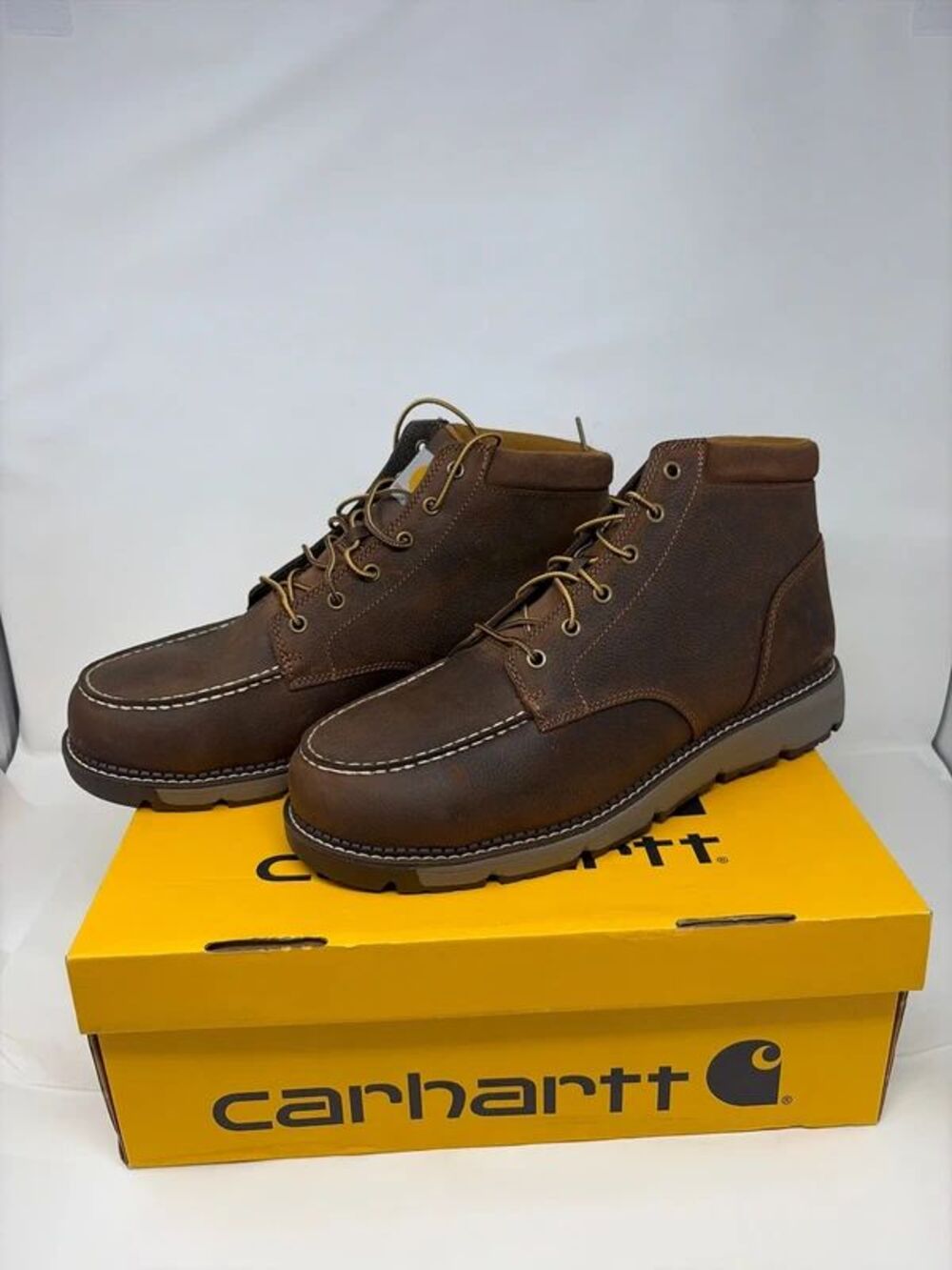Carhartt men’s milbrook 5” steel toe mix toe wedge boot new 14M